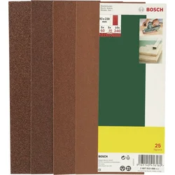 BOSCH 25-delni set brusnih listova za vibracionu brusilicu, granulacija 60, 80, 120, 240 2607019498
