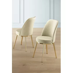 HANAH HOME Set 6 stolica Pefa Cream Gold