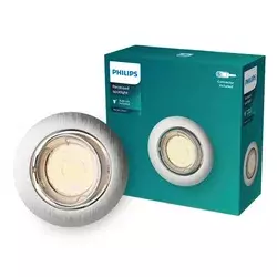 Philips - ugradna stropna svetiljka PERIDOT 1xGU10/7W/230V srebrna