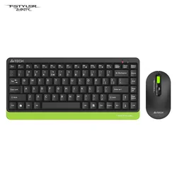 A4Tech Tastatura, Bežična, Crno-zelena