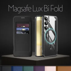 Torbica Magsafe Lux Bi Fold za Samsung A366B Galaxy A36 plava