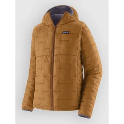 Patagonia Micro Puff moški pulover s kapuco cinnamon brown