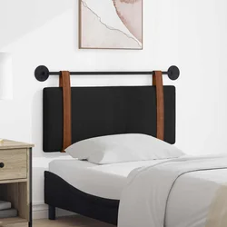vidaXL Visoki naslon za glavo Črna 100 x 40 cm Konstruiran les