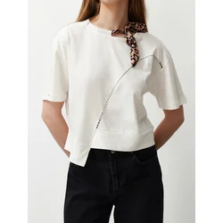 Trendyol Milla Ženska majica Tedss24Ts00001, Bela