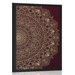 Plakat okrasna Mandala z detajli - 60x90 no frame