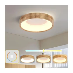 Brilagi - LED plafonsko svetlo FALCON WOOD MODERN LED/30W/230V fi 45 cm drveno