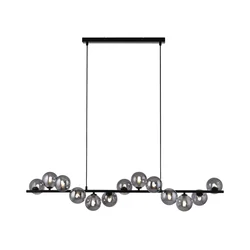 Schöner Wohnen 14504-18 - LED luster na sajli DUBAI 13xG9/3W/230V crna/zadimljena