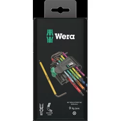 Wera L-tip Torx varnostni imbus ključi, 9 kosov