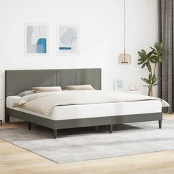 Krevetna konstrukcija Svjetlosiva 200 x 200 cm Kordura tekstil