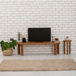 Hanah Home Ida Chesnut TV polica, Braon