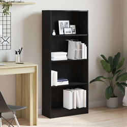 Polica Crni hrast 60 x 24 x 143 cm Konstruirano drvo