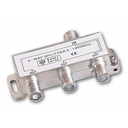 Razdelnik (spliter) 1/3, F konektor 5-1000 MHz