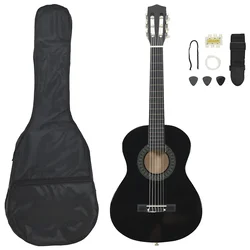 8-dijelni set klasične gitare za početnike crni 1/2 34