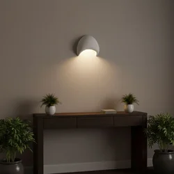 Opviq Zidna lampa LORE-S-LUNA, Bela