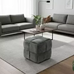 Atelier del Sofa Tabure, 43x43x43cm, Sivi