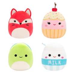 SQUISHMALLOWS Micromallows 4Pack - Lisica, Želva, Mleko, Torta