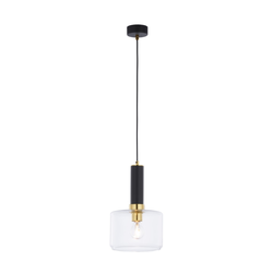 Jupiter 1846 - VA1 - Luster na sajli VANES 1xE27/60W/230V mesing/crna