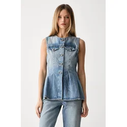 Rotate telovnik ženski denim