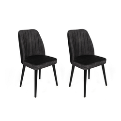 Conceptum Hypnose Set 2 trpezarijske stolice Crna