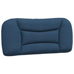 Vidaxl Blazina za vzglavje Hvar modra 90 cm blago