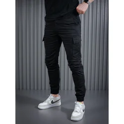 Denistar Muške pantalone 100/2225, Kargo, Crne