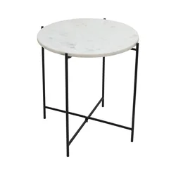 Eglo 424001 - Pristavni stolić TOWADA 44 cm, dekor mramor/crna