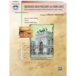 TREASURED BACH MELODIES FOR PIANO DUET 4 HANDS