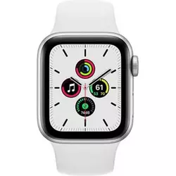 Apple Watch SE 40mm (GPS Only) Aluminium Case Silver Sport Band Bijeli