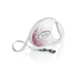 Flexi povodec Glam Splash M pas 5m roza