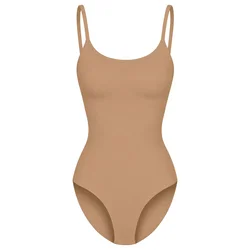 cfab Oblikovanje postave Cami Sculpting Bodysuit with Slip bež