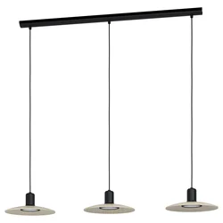 EGLO Viseća lampa MAYAZES 3xGU10 1050 mm crna/drvo 39912