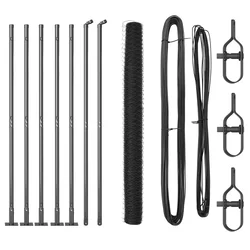 vidaXL Heksagonalna ograja Siva 1.4x10 m Jeklo