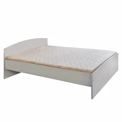 eoshop Zakonska postelja 341, bela, 160 x 200 cm (lamino, dekor buk)