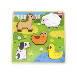 Viga taktilne puzzle farma