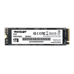 SSD M.2 NVMe 1TB Patriot P320 3000MBs/2200MBs P320P1TBM28