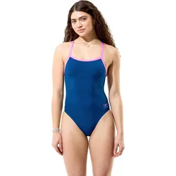 Speedo solid turnback denim teal xl - uk38