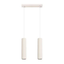 Sollux SL.1593 - Luster na sajli KARBON 2xGU10/10W/230V krem boje