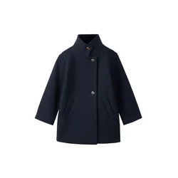 MANGO KIDS Plašč BRUNA temno modra