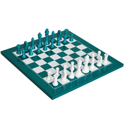 Šah THE GAMBIT, 35 cm, zelena, les, Printworks