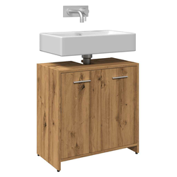 vidaXL Omarica za umivalnik artisan hrast 60x33x60 cm inž. les