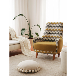ATELIER DEL SOFA Fotelja Zikzak Yellow