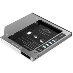 Orico Adapter ssd/hdd v 9,5mm dvd režo, sata3, aluminij, m95ss