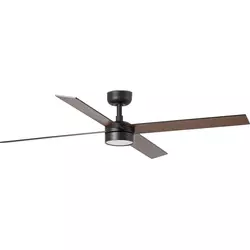 FARO 34356WT-1TW-LED prigušiva vent. RUDDER L 18W/230V smeđa/crna prečnik 132 cm WT + daljinski upravljač