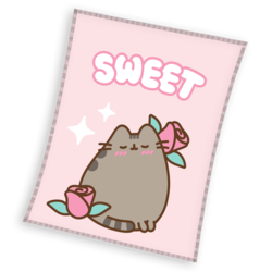 shumee Odeja iz flisa 150x200 Pusheen So Sweet Rose