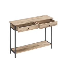 Songmics Konsolna miza 30x100x80 cm rjava