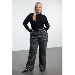 Trendyol Curve Black Camisole Knitted Plus Size Blouse