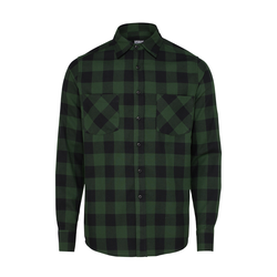 Urban Classics Srajca Checked Flanell, zelena