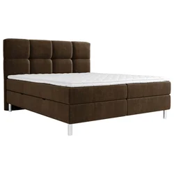 Esposa POSTELJA Z VZMETNICO 160 cm x 200 cm , tekstil temno rjava