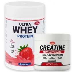 Olympic Ultra Whey Protein Jagoda 750g + Olympic Creatine Monohydrate 300g