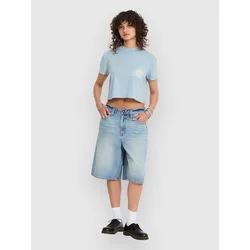 Volcom Majica Pocket Dial  modra / bela
